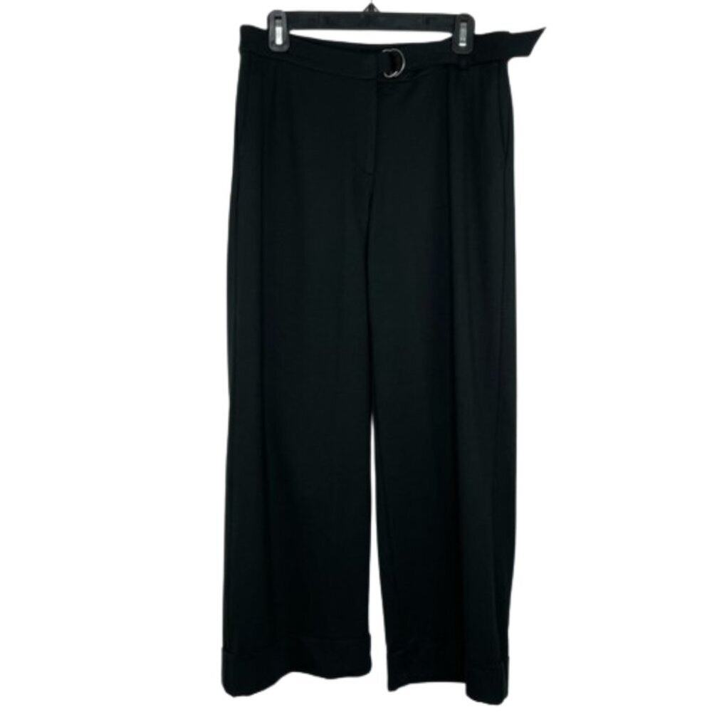 J. Jill Ponte Full Leg black pants wide leg size Small